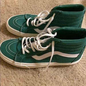 Vans, Hi-Top Green classic. Size 7.5 Men/9 Women